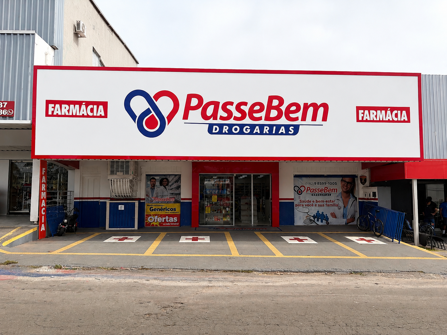 Fachada da Drogaria PasseBem